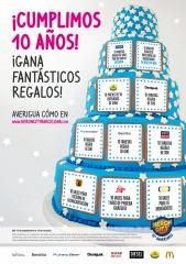 Creatividad y diseno campana 10º aniversario centro comercial heron city barcelona