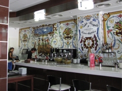 Mural decorativo en cerveceria