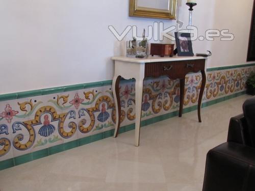 Foto: Decorado interior con azulejos