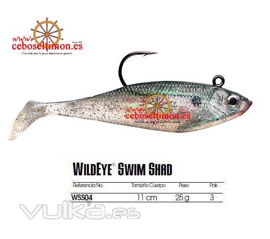 www.ceboseltimon.es - BLISTER 3 WILDEYE 11CM SWIN BAITS SHAD 25GR - 04SD