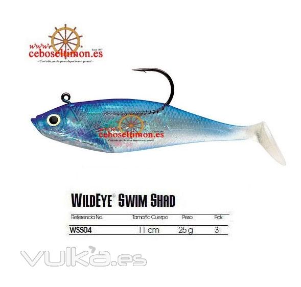 www.ceboseltimon.es - BLISTER 3 WILDEYE 11CM SWIN BAITS SHAD 25GR - 04H