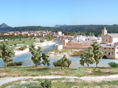 Maqueta de arqueologia la vila de alzira siglos xix y xx - alzira (valencia)