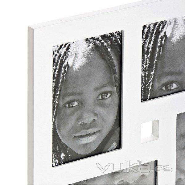 Portafotos multiple devinci blanco cuadrado 10x15 16 fotos en La Llimona home (1)