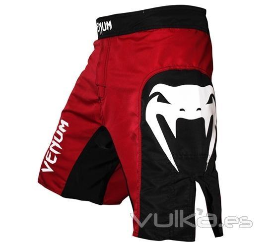 Bermudas Venum Elite Fight shorts Rojo negro - Bermudas Venum