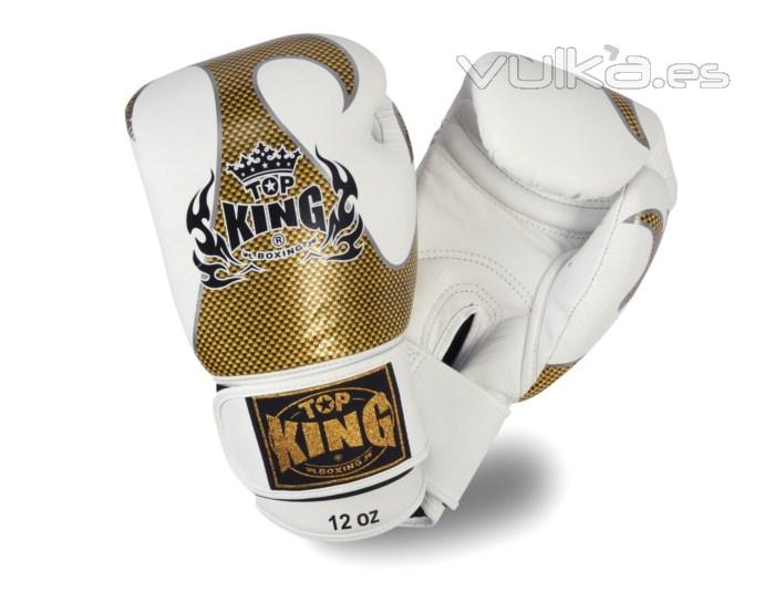 Guantes de boxeo Top King Empower Creativity Gold White- Tecnologia avanzada guantes de boxeo