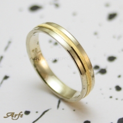 Alianza oro bicolor arfejoyeroscom