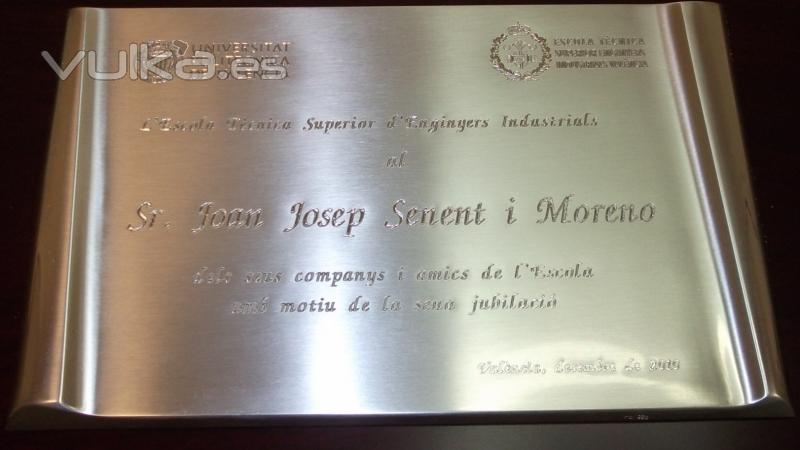 PLACA CONMEMORATIVA