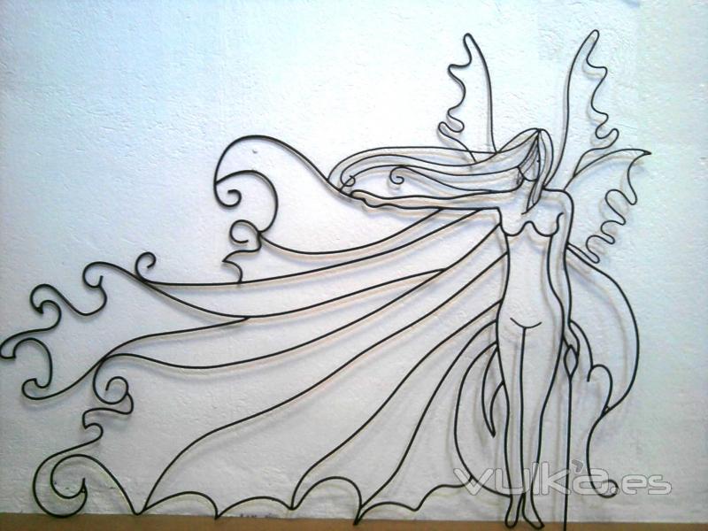 mural de forja artistica serie elemental natura mod ninfa 3