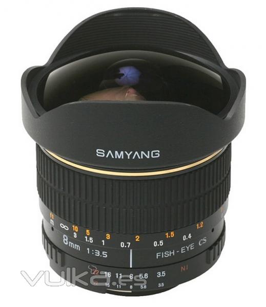 Objetivo Samyang 8mm