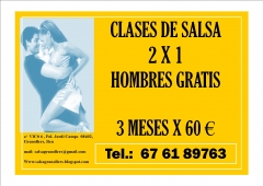 Clases de salsa 2 x 1 - 3 meses - 60eur - granollers