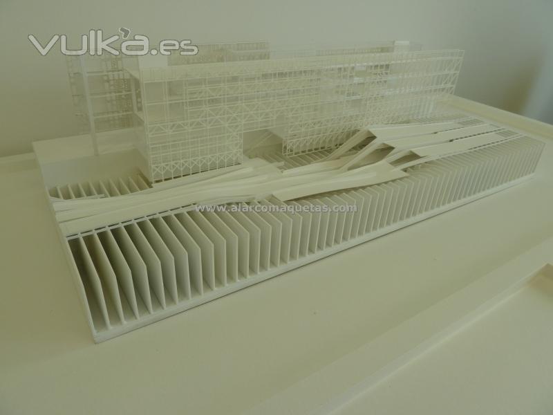 Maqueta arquitectura. maqueta tcnica. Maqueta proyecto final carrera navarra. Maqueta pfc trasera