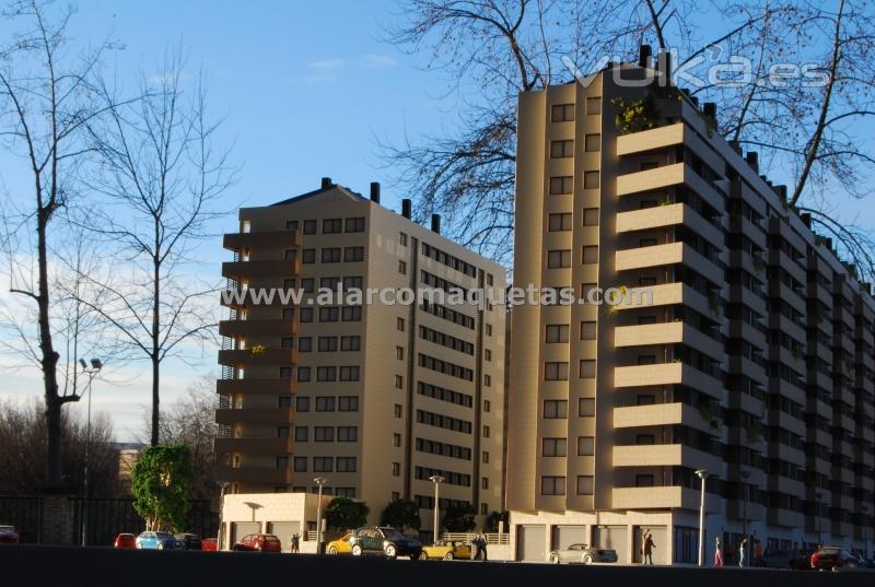 Maqueta arquitectura comercial proyecto viviendas en Ponferrada. Maquetas castilla 6