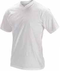 Camiseta pico nino blanca open star