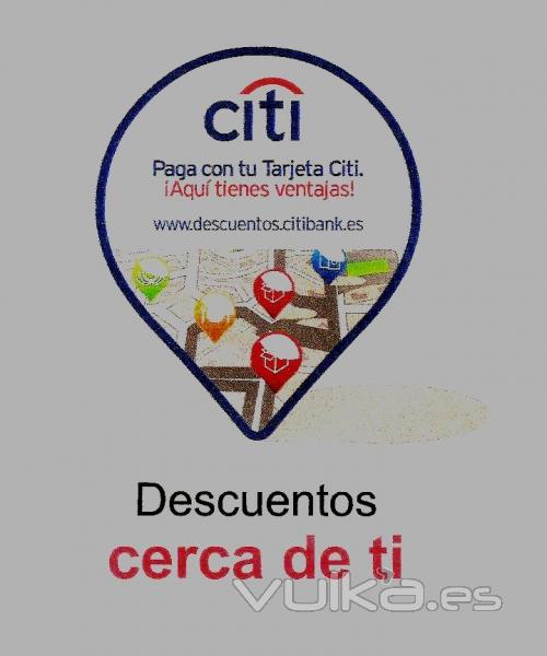 Nuestra empresa ha sido selecionada, por el Banco Citibank, con su distintivo - descuentos - citiban