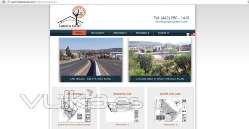 Diseo web y diseo de logotipo - Casero de Allende.  Predio en San Miguel de Allende, Gto, Mxico.