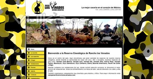 Diseo web y diseo de logotipo - Rancho los Venados - La mejor cacera en el corazn de Mxico.