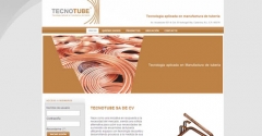 Diseño web y diseño de logotipo - Tecnotube Tecnología aplicada en manufactura de tubería.
