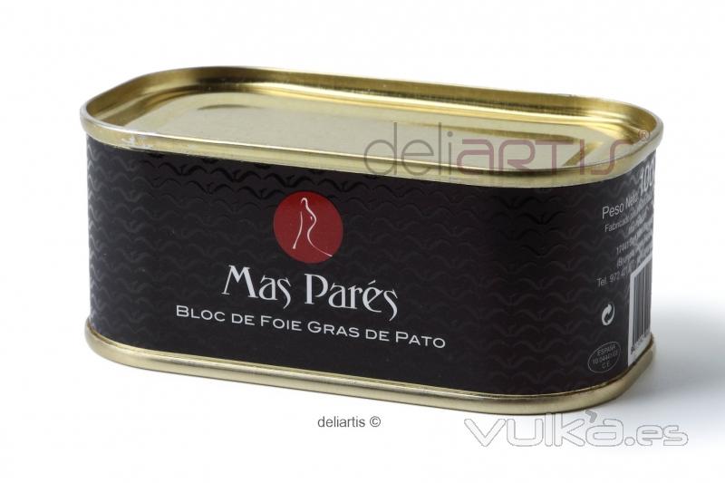 Bloc de Foie Gras Natural de Pato MAS PARS 100 gr.