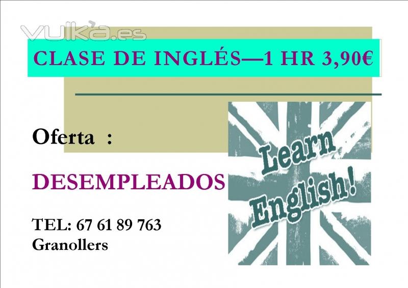 CLASES INGLS PARA DESEMPLEADOS - GRANOLLERS