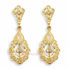 Pendientes de oro de 18 kilates tipo isabelino http://anillosjoyases