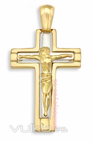 Cruces de oro de ley con cristo. http://anillosjoyas.es