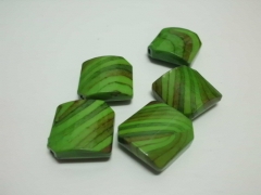 Cuadrado madera verde
