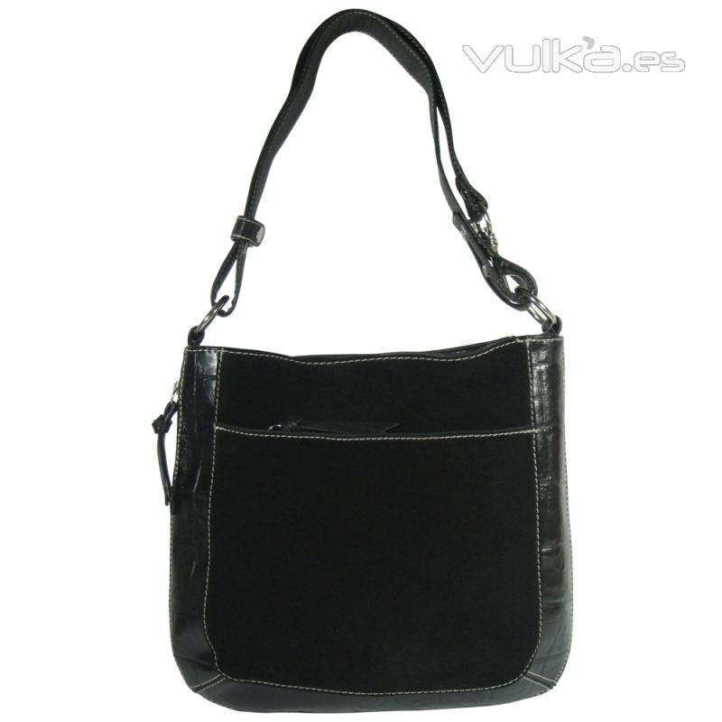 Bolso bandolera ante negra