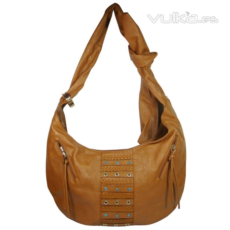 Bolso bandolera marron casual