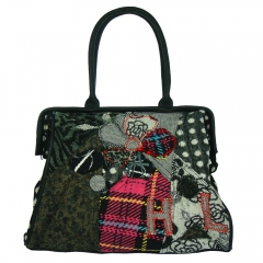 Bolso maletin casual color negro