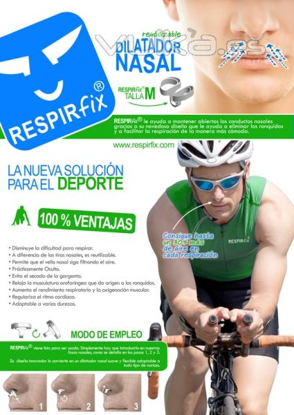 Consigue con Respirfix un 30 % ms de Oxgeno en cada inspiracin.