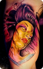 Zombified geisha