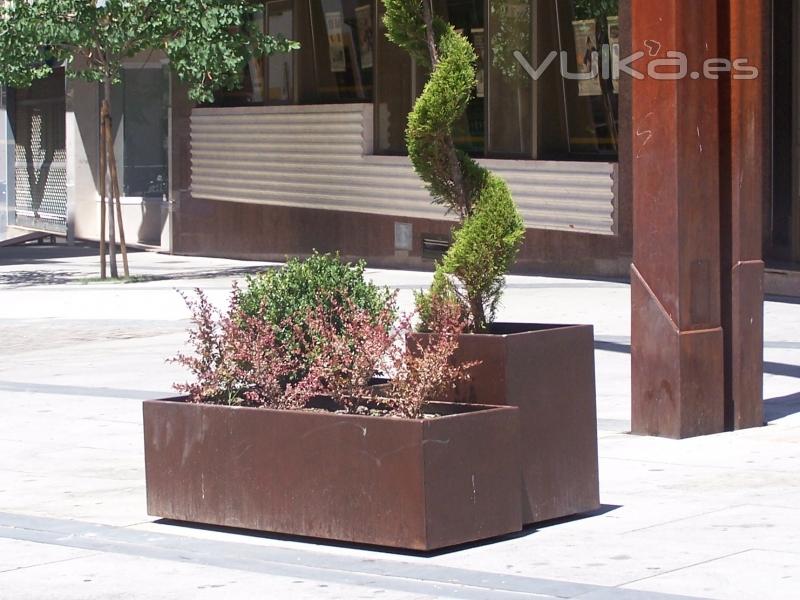 Jadineras metalicas - Acero Corten u oxicorten