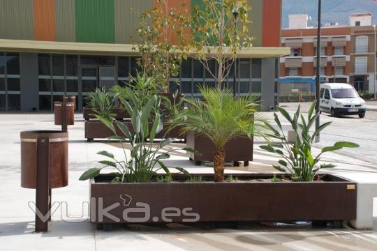 Jadineras metalicas - Acero Corten u oxicorten