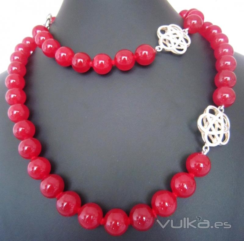 Collar Jaspe Rojo