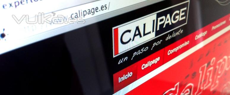 Web de Calipage realizada por taos