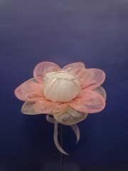 Flor para alianzas en sinamay