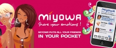 Etiqueta miyowa para el mobile world congress