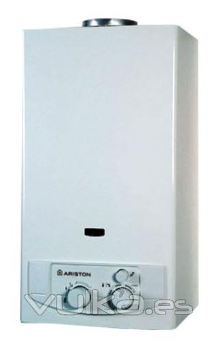 Calentador a gas instantaneo de cmara abierta FAST 11 F de Ariston en www.calentadorespymarc.com