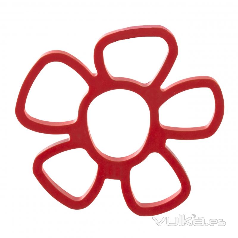 Cocina. Salvamanteles silicona imantado flor rojo en La Llimona home