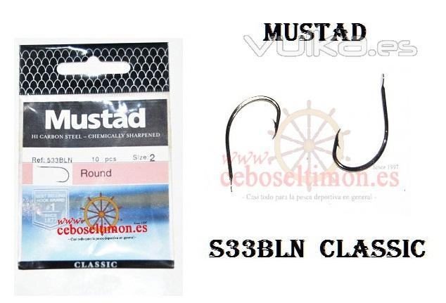 www.ceboseltimon.es - Blister 10 anzuelos Mustad 533BLN Classic