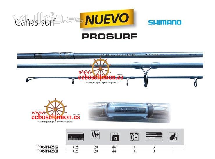 www.ceboseltimon.es - Novedad 2012 Caa Shimano Pro-Surf 4.25Mt - Accion 200/225Gr