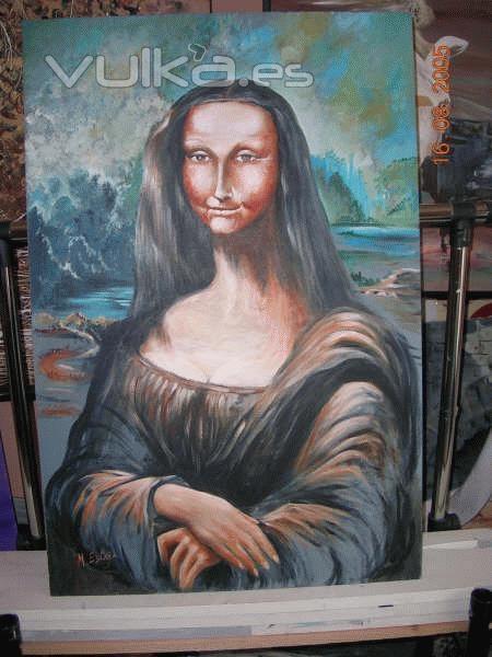 LA GIOCONDA  Pintada por Miguel Estaa