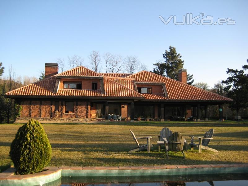 Vista general restauracin de Villa Izain, Hondarribia