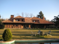 Vista general restauración de Villa Izain, Hondarribia
