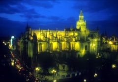 Catedral de sevilla de noche
