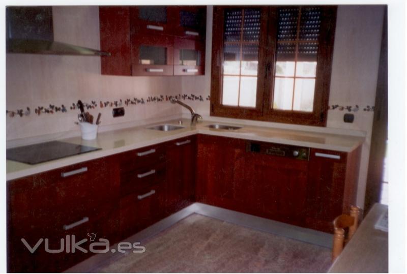 Encimera de silestone Blanco Capri 4 cm. Inglete