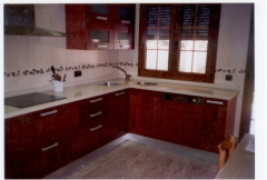 Encimera de silestone Blanco Capri 4 cm. Inglete