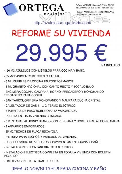 presupuesto reforma vivienda