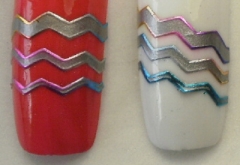 Cintillas nailart adhesivas varios colores y disenos