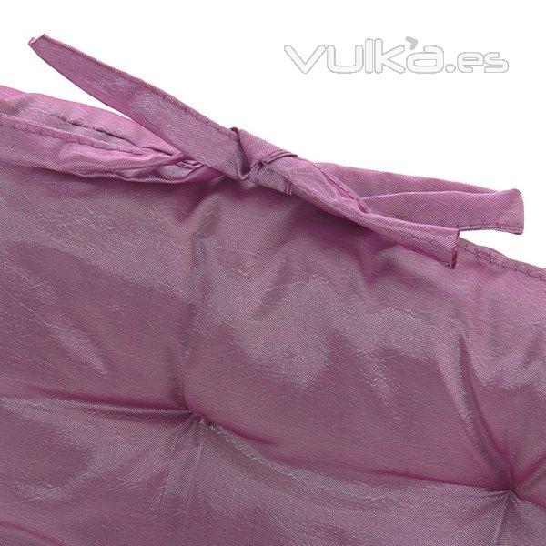 Hogar. Cojin silla lazos living violeta 40x40 en La Llimona home (1)